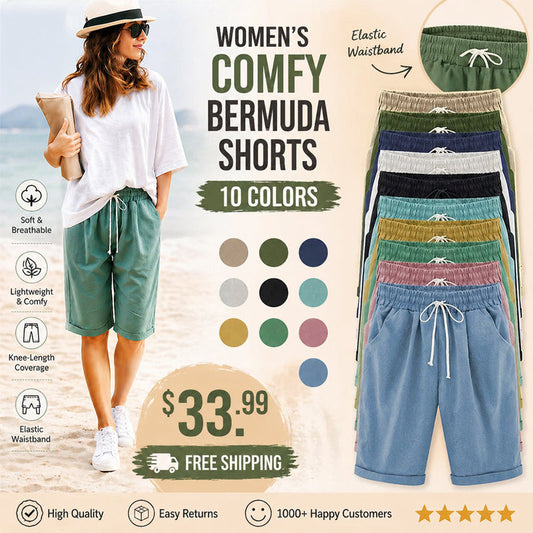 Limited Time Promotion - Elastic Waist Casual Comfy Summer Shorts